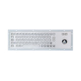 Metal keyboard with trackball with braille keys industry metal keyboard