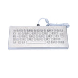 Compact 65 Keys IP65 Waterproof Rugged Stainless Steel Industrial Keyboard For Self Service Kiosk