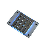 16 keys backlight waterproof metal digital keypad, embedded installation solution