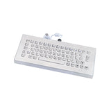 Compact 65 Keys IP65 Waterproof Rugged Stainless Steel Industrial Keyboard For Self Service Kiosk