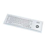 Metal keyboard with trackball with braille keys industry metal keyboard