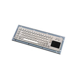 IP65 Waterproof Vandal Stainless Steel Industrial Keyboard Panel Mount USB Metal Keypad with Touchpad For Kiosk CNC Mill